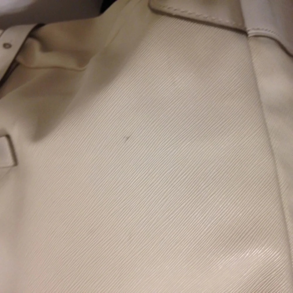 TUMI white/cream laptop business travel tote bag